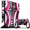 Pink and White Hipster PS4 Console and Controller Bundle Skin