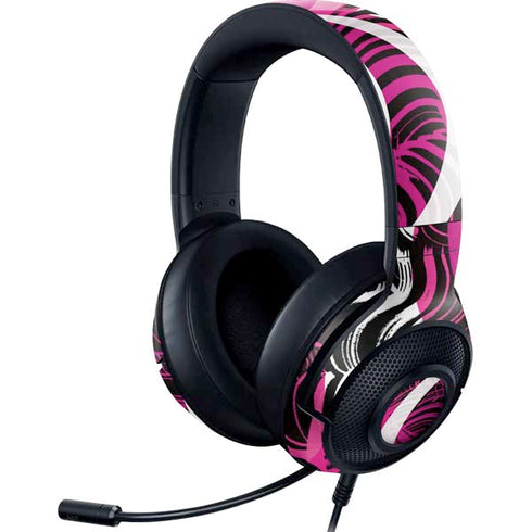 Pink and White Hipster Razer Kraken X Skin