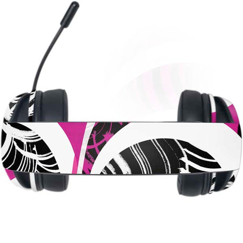 Pink and White Hipster Razer Kraken X Skin