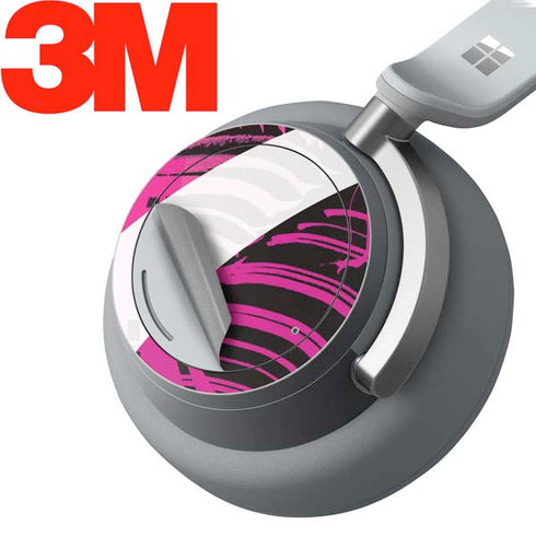 Pink and White Hipster Surface Headphones Skin