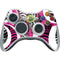 Pink and White Hipster Xbox 360 Wireless Controller Skin