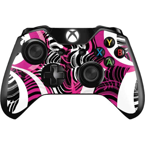 Pink and White Hipster Xbox One Controller Skin