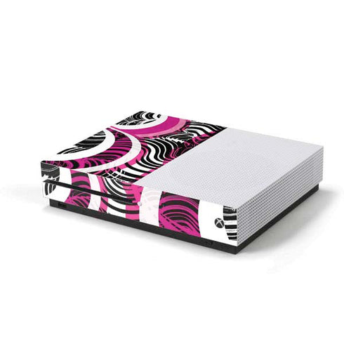 Pink and White Hipster Xbox One S Console Skin
