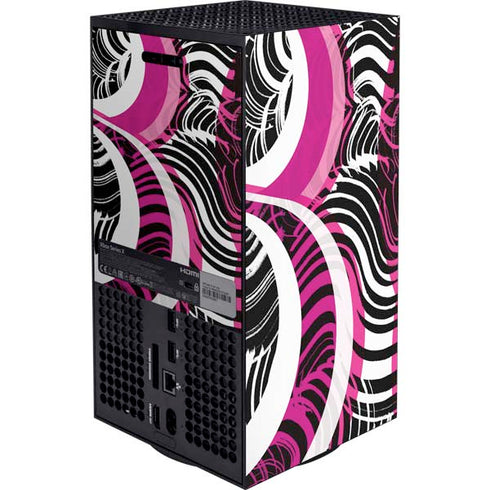 Pink and White Hipster XBox Series X Digital Edition Bundle Skin
