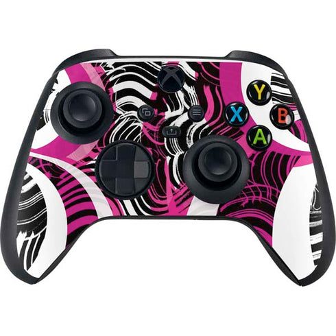 Pink and White Hipster XBox Series X Digital Edition Bundle Skin