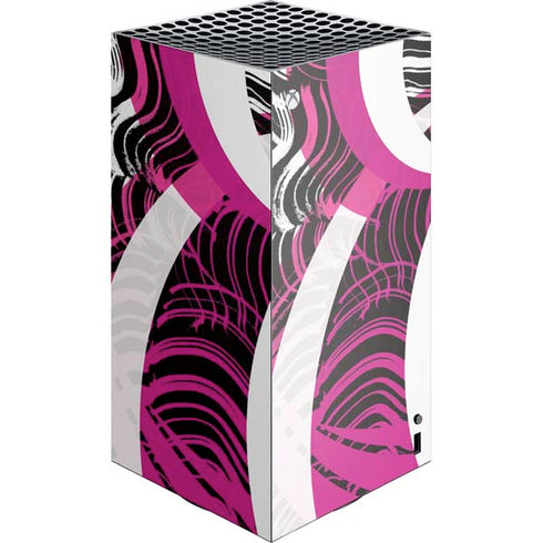 Pink and White Hipster XBox Series X Digital Edition Console Skin