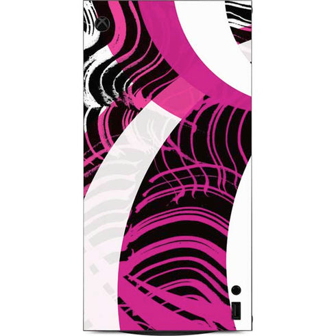Pink and White Hipster XBox Series X Digital Edition Console Skin