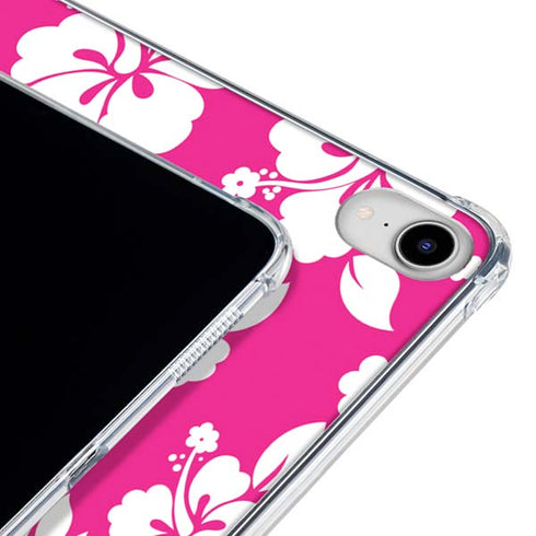 Pink and White iPad 11th Gen (2025) Clear Case