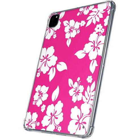 Pink and White iPad Pro 11in (2024) Clear Case