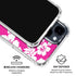 Pink and White iPhone 15 Clear Case