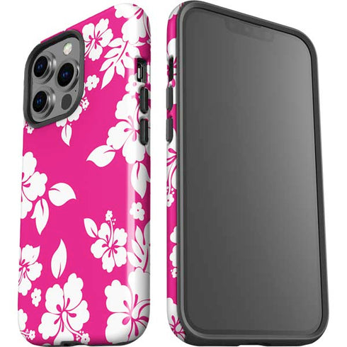 Pink and White iPhone 15 Pro Impact Case