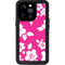 Pink and White iPhone 15 Pro Waterproof Case