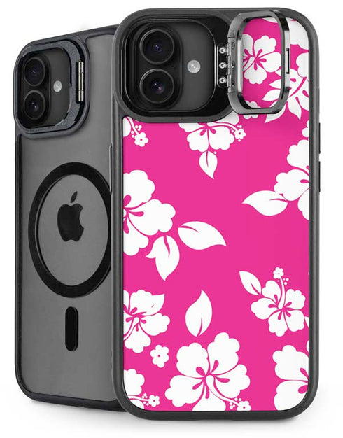 Pink and White iPhone 16 Kickstand Case