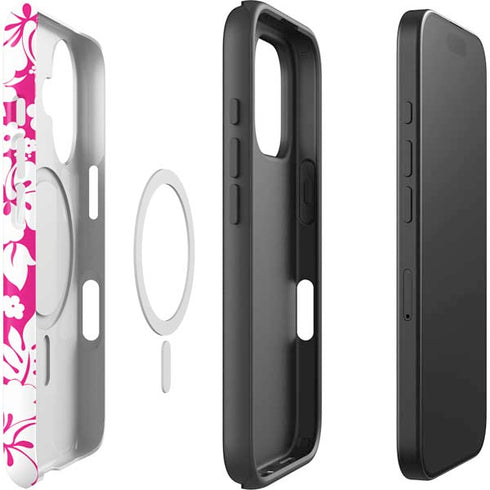 Pink and White iPhone 16 Magsafe Impact Case