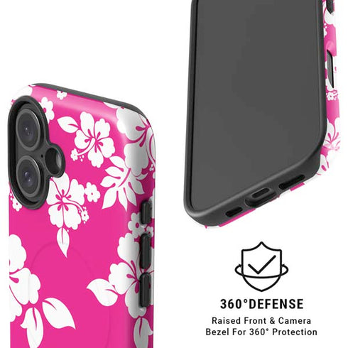 Pink and White iPhone 16 Magsafe Impact Case