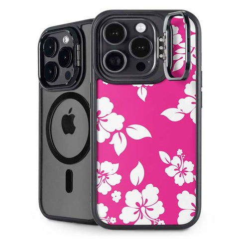 Pink and White iPhone 16 Pro Kickstand Case