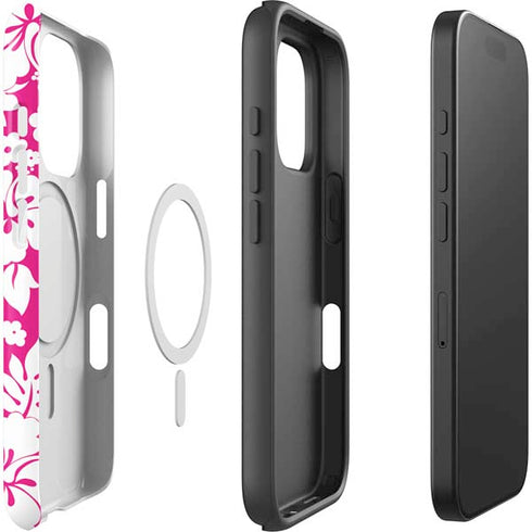 Pink and White iPhone 16 Pro Magsafe Impact Case