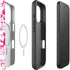 Pink and White iPhone 16 Pro Magsafe Impact Case