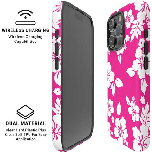 Pink and White iPhone 16 Pro Magsafe Impact Case