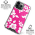 Pink and White iPhone 16 Pro Max Clear Case