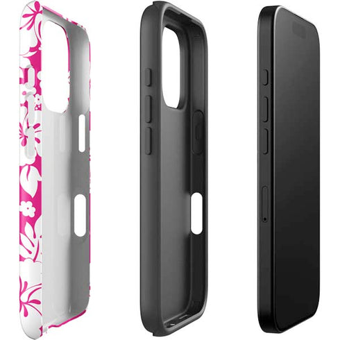 Pink and White iPhone 16 Pro Max Impact Case