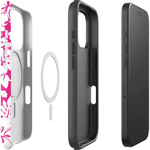 Pink and White iPhone 16 Pro Max Magsafe Impact Case
