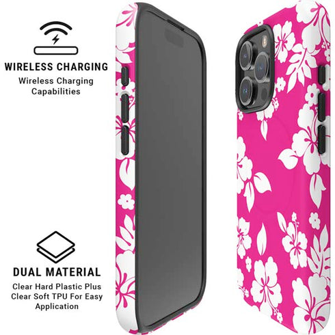 Pink and White iPhone 16 Pro Max Magsafe Impact Case