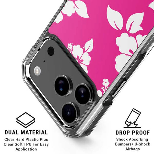 Pink and White iPhone 18 Pro Clear Case