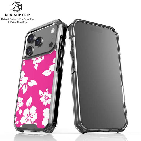 Pink and White iPhone 18 Pro Clear Case