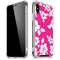 Pink and White iPhone X/XS Clear Case