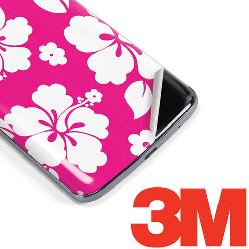 Pink and White Moto E5 Plus Skin