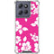 Pink and White Moto G 5G (2025) Clear Case