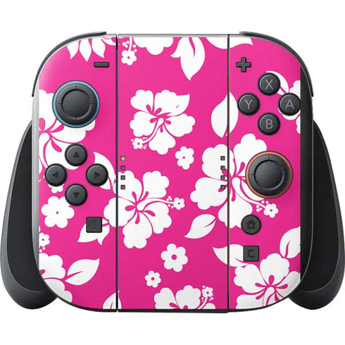Pink and White Nintendo Switch 2 (2025) with Joy-Con Skin