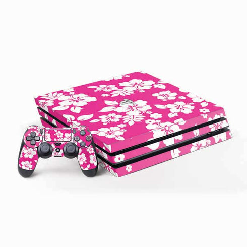 Pink and White PlayStation PS4 Skins