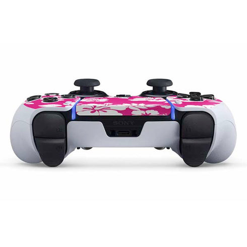 Pink and White PS5 DualSense Edge Pro Controller Skin