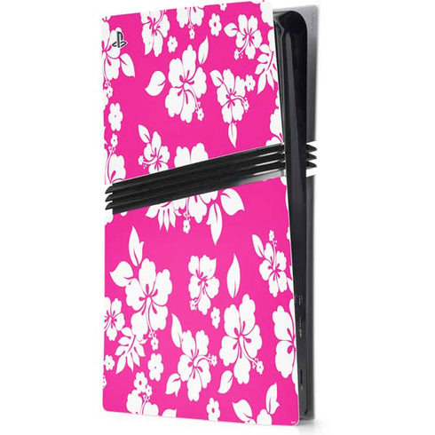 Pink and White PS5 Pro Console Skin