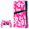 Pink and White PS5 Pro Disk Bundle Skin