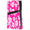 Pink and White PS5 Pro Disk Console Skin