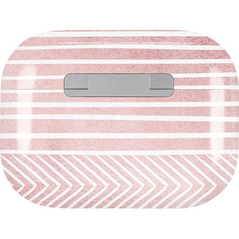 Pink and White Stripes AirPods Skins