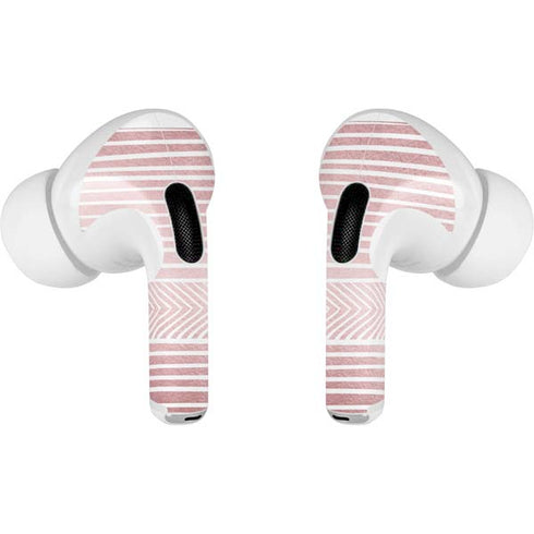 Pink and White Stripes AirPods Skins