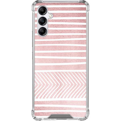 Pink and White Stripes Gabb Phone 4 Clear Case
