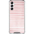 Pink and White Stripes Gabb Phone 4 Clear Case