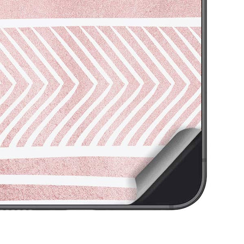 Pink and White Stripes Galaxy A16 5G Skin