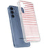 Pink and White Stripes Galaxy A35 5G Clear Case