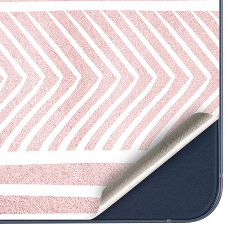 Pink and White Stripes Galaxy A35 5G Skin