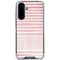 Pink and White Stripes Galaxy A36 5G Clear Case