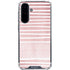 Pink and White Stripes Galaxy A36 5G Clear Case