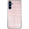 Pink and White Stripes Galaxy A55 5G Clear Case