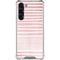 Pink and White Stripes Galaxy S24 FE Clear Case