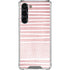Pink and White Stripes Galaxy S24 FE Clear Case